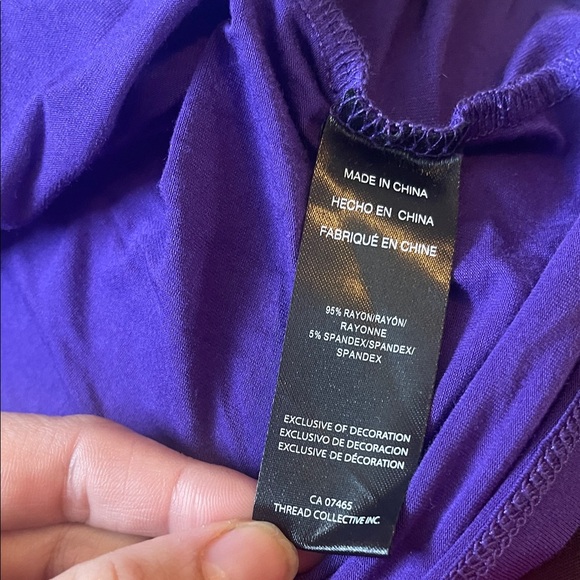 Bebe Women's Vibrant Purple Logo Tee - Picture 4 of 6